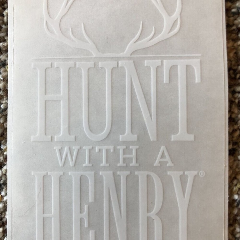Henry rifle vinyl sticker
